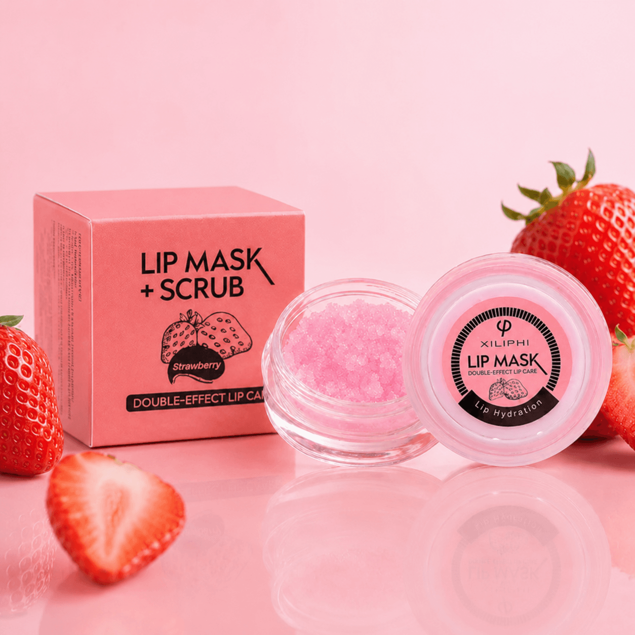 Strawberry Lip Mask/Scrub 2-in-1