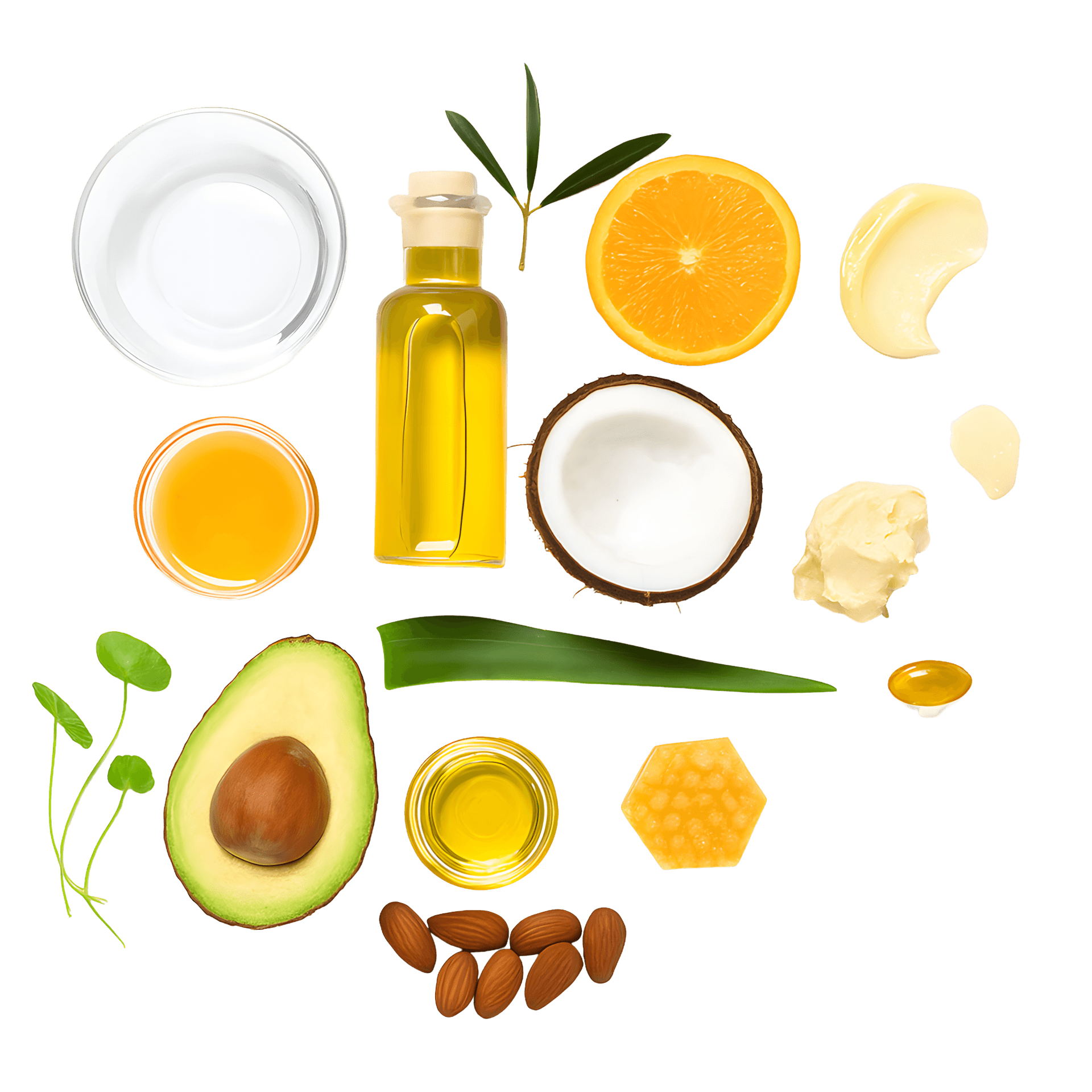 Clean minimal skincare composition